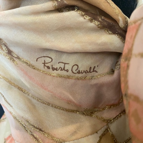 Roberto Cavalli Silk Bow Blouse Small - Picture 7 of 7